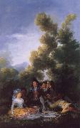 Francisco de Goya A Picnic oil painting on canvas